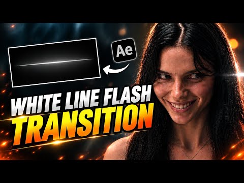 White Line Flash Transition Tutorial | After Effects #transitiontutorial 
