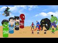 Rescue SUPERHERO: HULK &amp; SPIDERMAN -Evolution Mystery Superhero Coca - Coca Evolves Miraculously