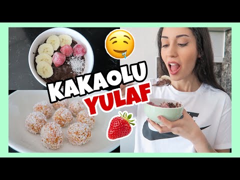 KAKAOLU YULAF LAPASI, FİT HAVUÇ TOPLARI | SAĞLIKLI FİT TATLI TARİFLERİM #2