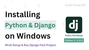How To Install Django For Python 3.13.2 | PIP and Django on Windows 10/11 | Django Tutorials