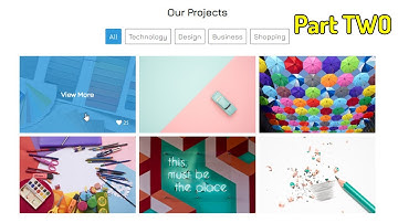 Our Projects images gallery using MixItUp Filter plugin HTML CSS & JQUERY tutorial Part TWO