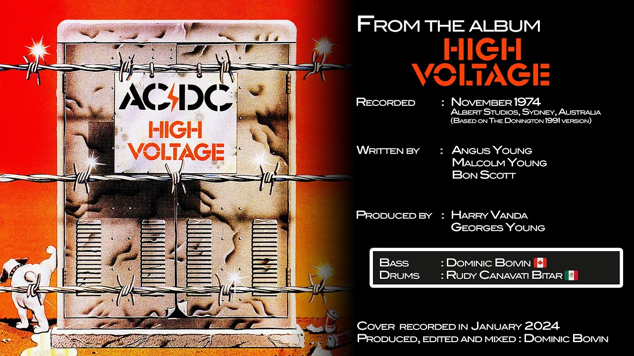 AC/DC - High Voltage (Cover with vocal/guitars from...Donington 1991 ...