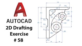 AutoCAD 2D Drafting Exercise # 58  Basic to Advance in Hindi
