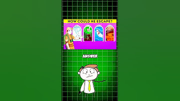 HOW COULD HE ESCAPE? #quiztime #quizzes #quizgames#foryoupage #viralshorts #puzzle