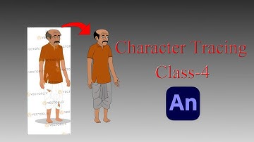 how to tracing your character in adobe animate cc । adobe animate me character tracing kaise kare ।