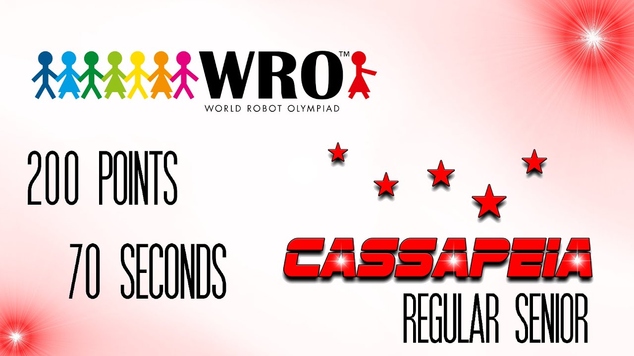 WRO Final 2019 Hungary - Cassapeia Senior || First Competition Day | 200 points in 70 seconds