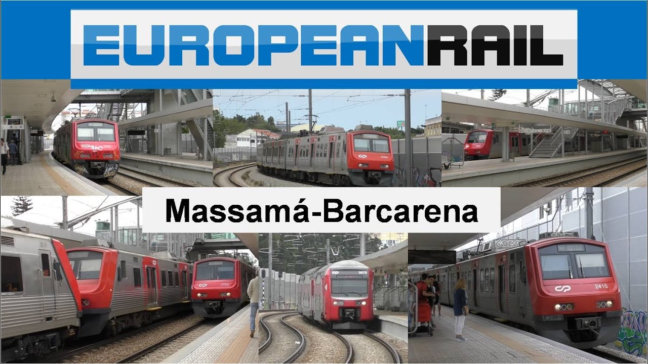 #Portugal 2018 Comboios de Portugal Suburbano Trains - Estação de Massamá Barcarena Linha de Sintra