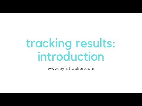 EYFS Tracker Tutorial: Tracking Results – Introduction
