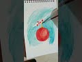 My first watercolor artwork |celebration Christmas Day || #shorts #art #draw #watercolor #christmas