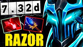 MinD_ContRoL на РАЗОРЕ 🔥 Очень много урона ! Мета патча 7.32d Razor Dota 2