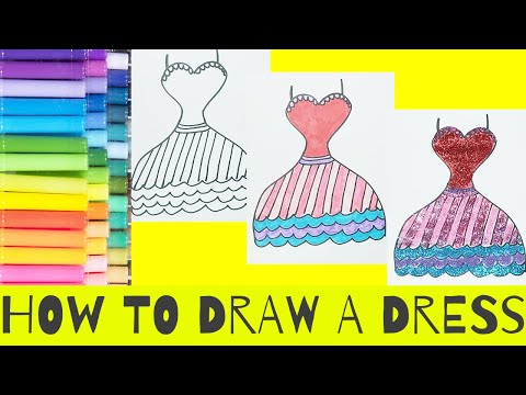 וִידֵאוֹ: איך לצייר שמלה