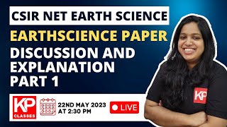 CSIR NET JUNE 2022 EARTH SCIENCE PAPER Discussion and Explanation Part 1 screenshot 3