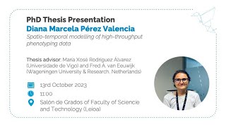 Spatio-temporal modelling of high-throughput phenotyping data | My thesis in 3 minutes