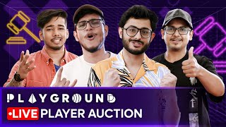 Playground Live Player Auction |  @CarryMinati, @triggeredinsaan, @MortaLyt &  @sc0utOP | Playground