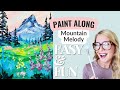 Peaceful Mountain View 🏔️ Easy Acrylic Landscape Painting for Beginners