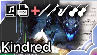 Kindred Theme - League of Legends (Synthesia Piano Tutorial) chords