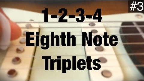 3 TECHNIQUE GUITAR LESSON: 1-2-3-4 Eighth Note Triplets