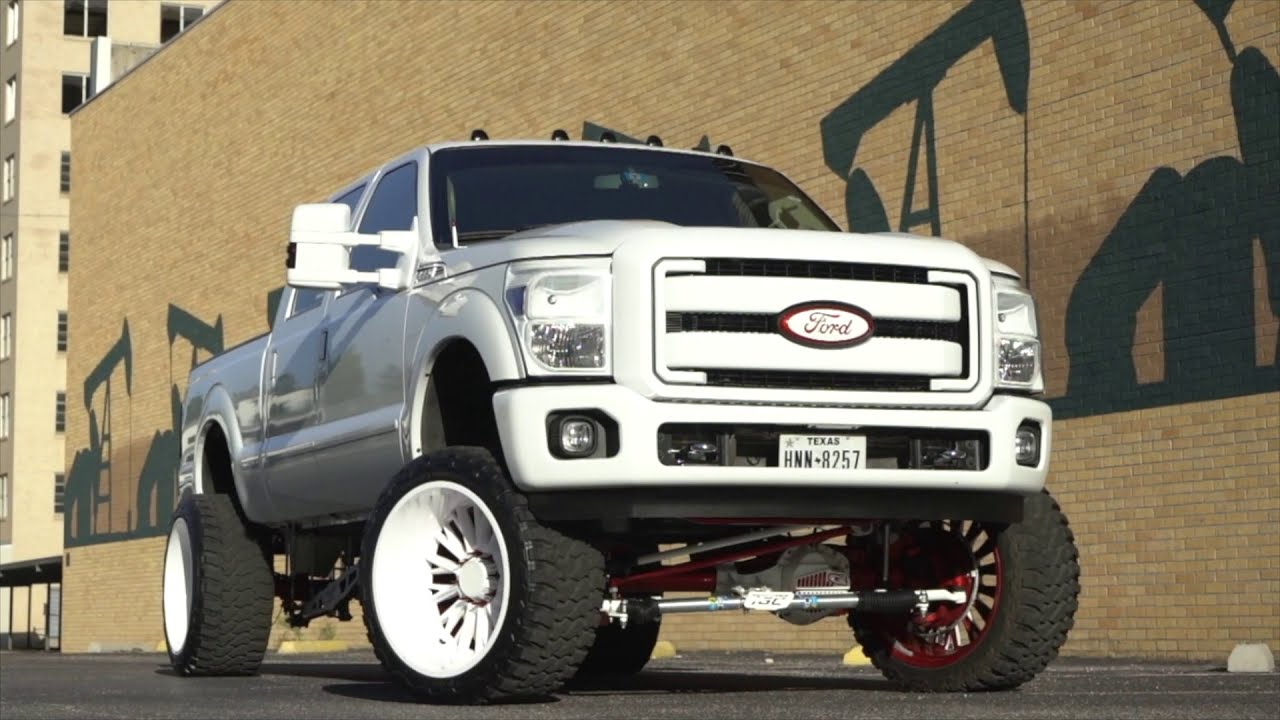 Powerstroke F250 On Colormatched 24x14s Fully Deleted Diesel Cruising