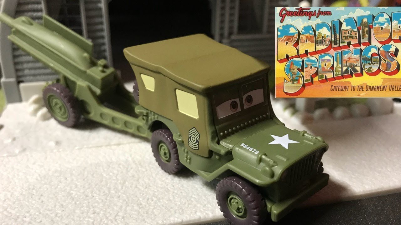 Disney//Pixar Cars Sarge with Cannon Die-cast Vehicle