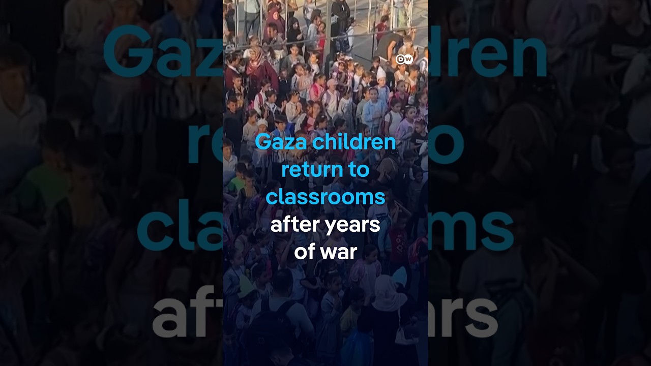 Gaza children return to classrooms after years of war | DW News