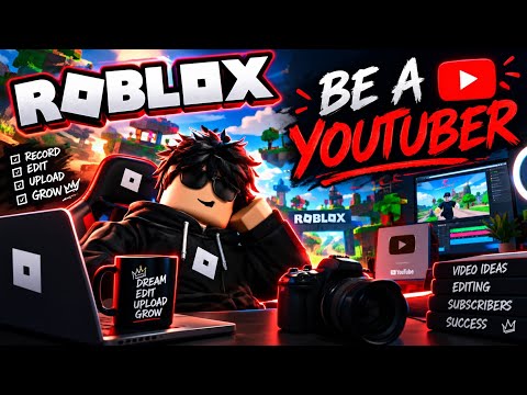 Gaming in Roblox ' be a youtuber '