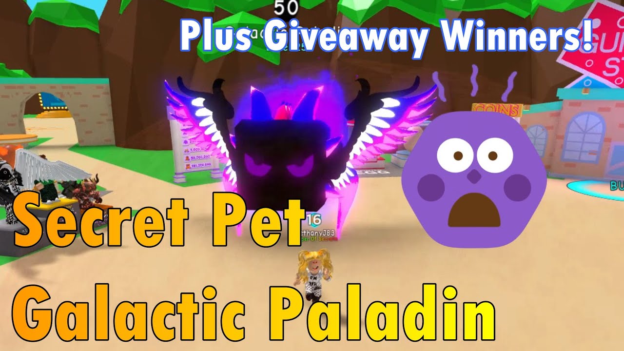 Secret Galactic Paladin Plus Shiny Gem Shock Giveaway Winners Bubble Gum Roblox Youtube - roblox games with subs lucky beach giveaway shiny