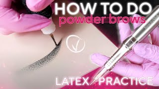 How To Do Powder Brows  Latex Practice