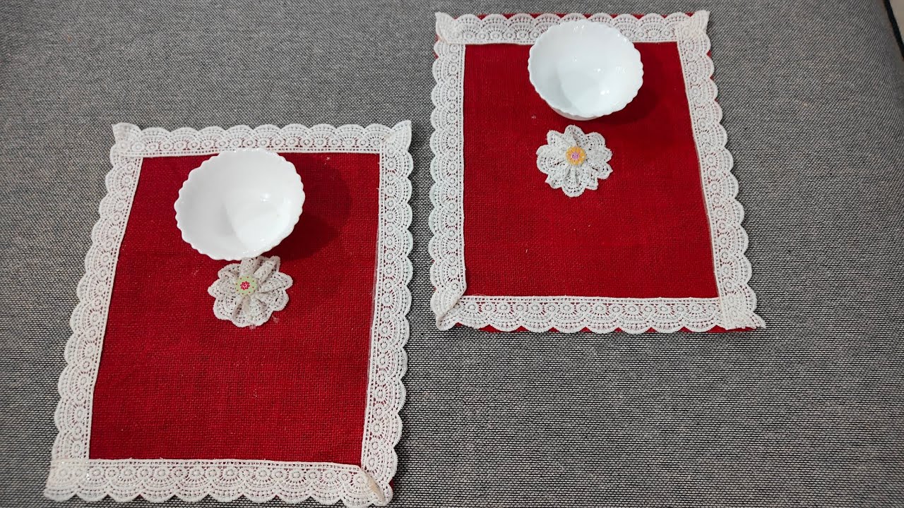 Best out of Waste| Beautiful table mats! Jute cloth 