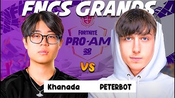 Khanada VS Peterbot 1v1 TOXIC Buildfights! At PRO-AM #fortnite #peterbot
