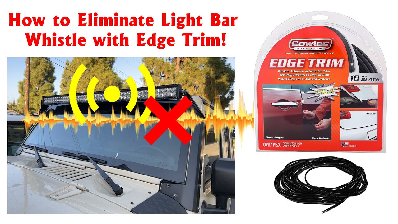 Jeep Light Bar Whistle Noise Fix YouTube