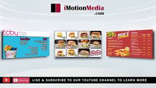 Digital Menu Board Templates - Digital Menu Reseller by iMotionMedia