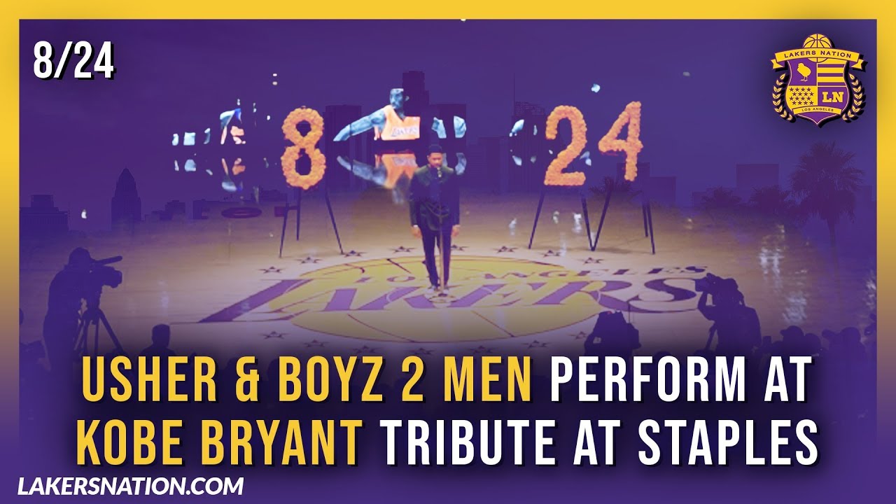 Lakers Nation Usher Boyz 2 Men Perform At Kobe Bryant Tribute At Staples Center Youtube