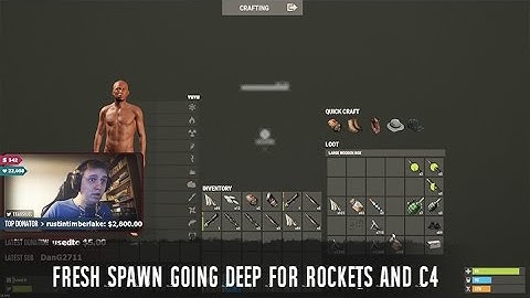 Rust: FRESH SPAWN GOING DEEP FOR ROCKETS AND C4