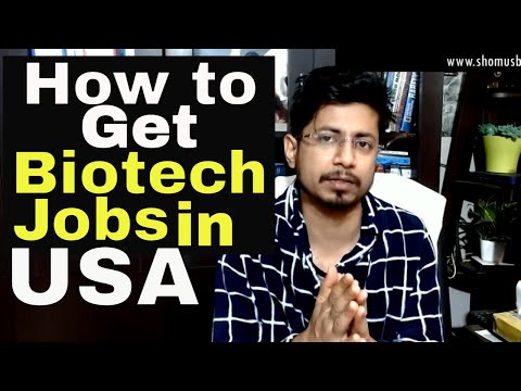 How to get Biotechnology jobs in USA ?