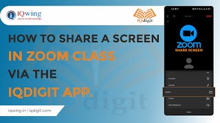 How to share a screen in Zoom Class via IQdigit App screenshot 4