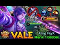 You can no longer move! Don't even try!! - Top 1 Global Vale Mmg FlyyX - MLBB