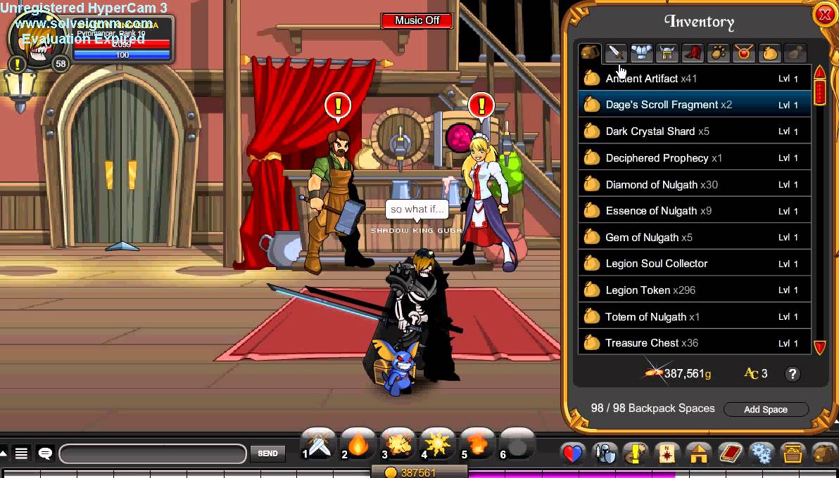 AQW Deleting Rare Items (2015) YouTube