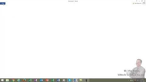 Part 1   Introduction of MS Word Urdu Tutorials by Irfan Bakaly 2