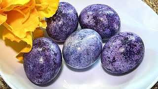 How to Originally paint eggs in hibiscus tea for Easter 2024