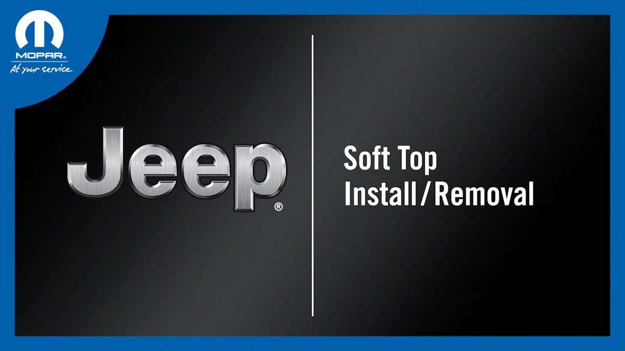 Soft Top Install/Removal | How To | 2023 Jeep Wrangler - YouTube
