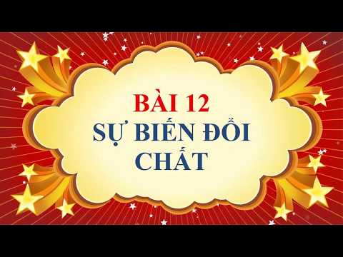 Video Hóa học lớp 8 - Bài 12 - Sự biến đổi chất - youtube