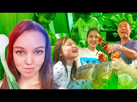 Готовим любимое кимчи из зелёного лука:) /KOREA VLOG/