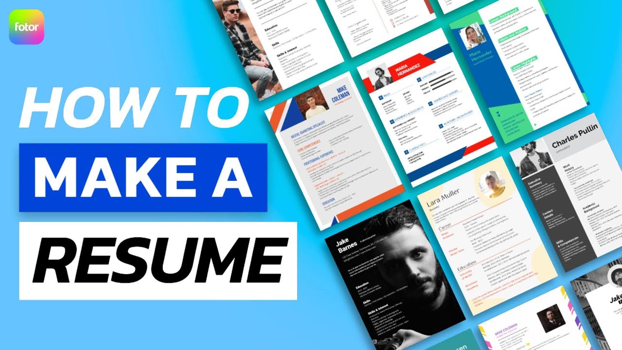 how to make a resume youtube