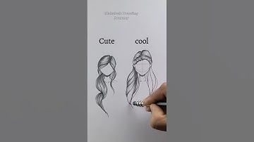 how to draw hair 🙃 #art #drawing #shorts #hair #howtodraw