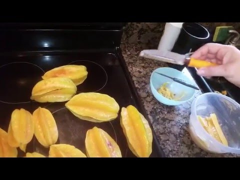 How to clean Star fruit the easy way