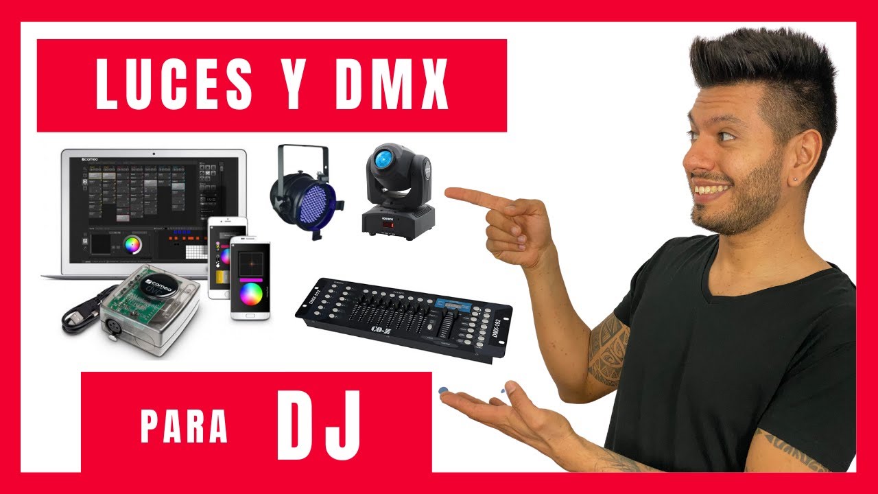 LUCES y DMX para DJ desde cero para principiantes 💡🔌🎛✓✓✓ 