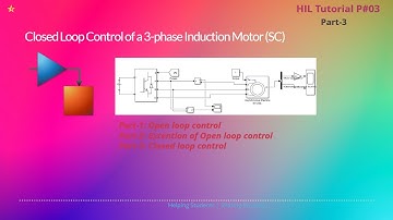 Simulation of Closed Loop Control of a 3-Phase Induction Motor (SC) || V by f Control || Part-03 ||