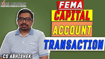 FEMA : Capital Account Transaction
