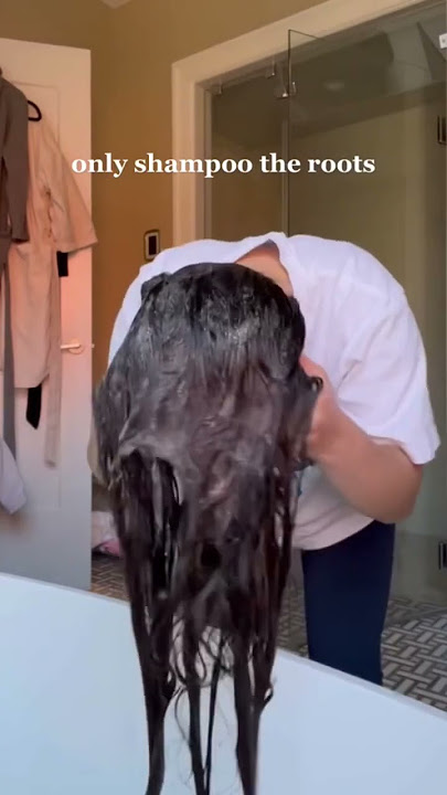 How I get that shiny and silky looking hair ✨#hairroutine