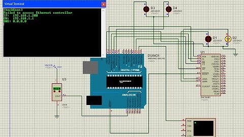 Arduino Ethernet Web Server on Proteus 8